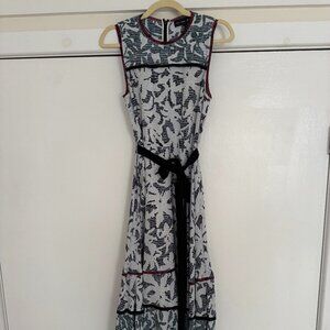 Proenza Schouler floral blue midi dress